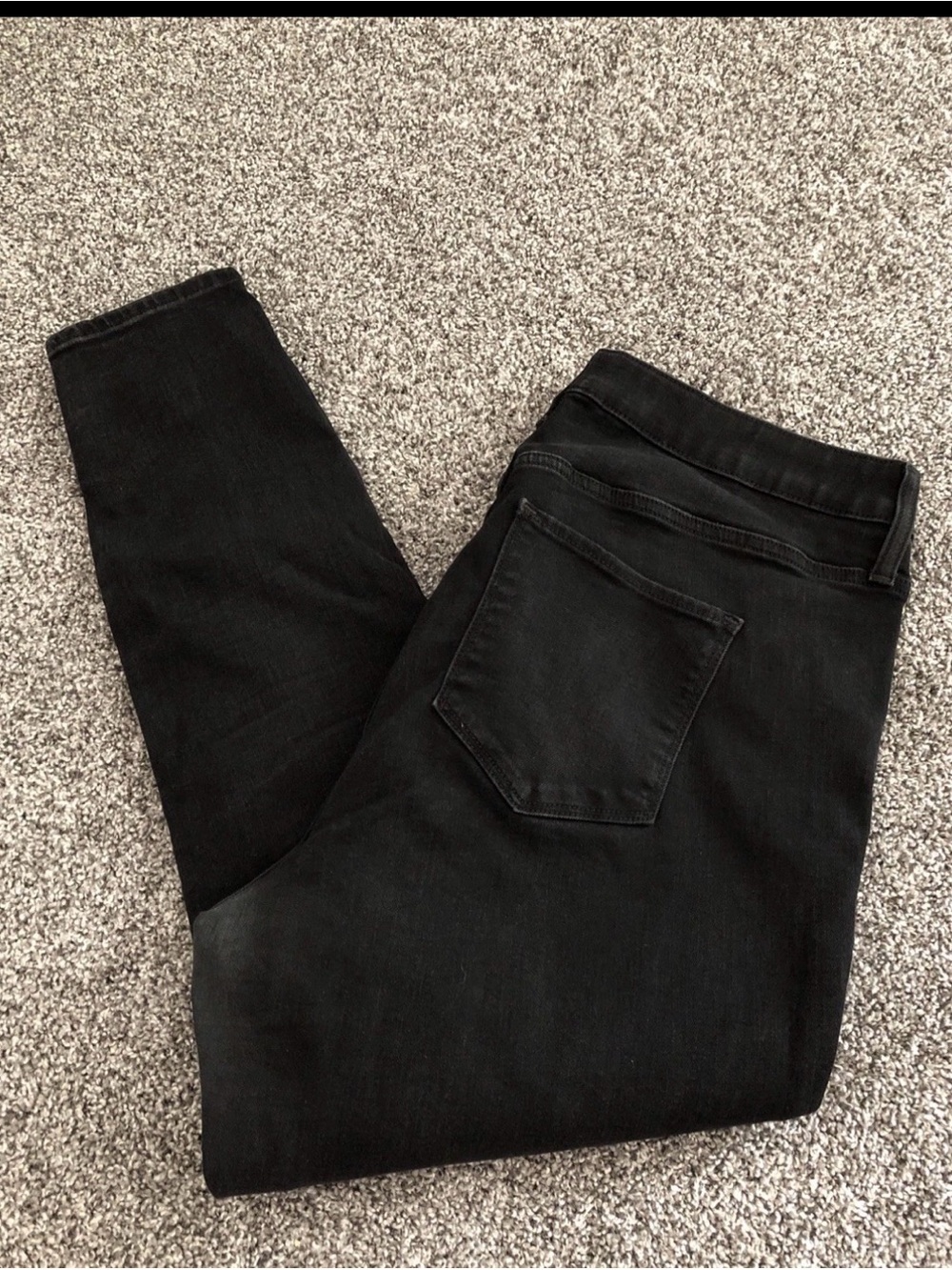 Gap Black Denim Universal Jegging High Rise - Womens 20R, Waist 18.5”